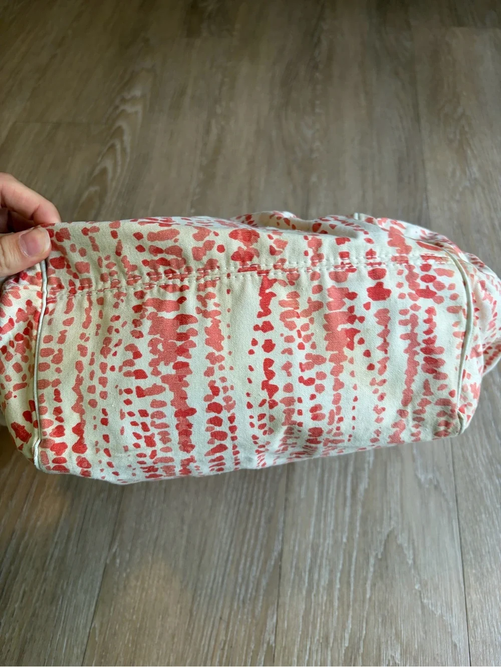 Y2K Cream & Coral Patterned Women’s Hobo Bag